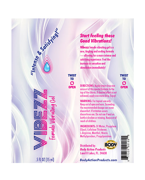 Vibezz Stimulating Gel - .5 Oz Bottle - LUST Depot