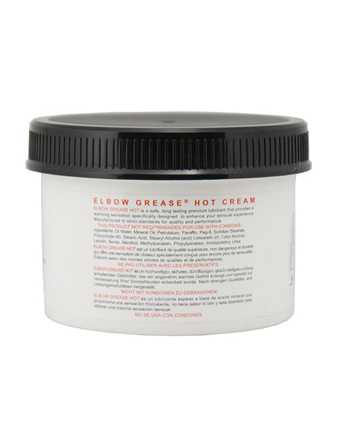 Elbow Grease Hot Cream - 9 Oz Jar - LUST Depot