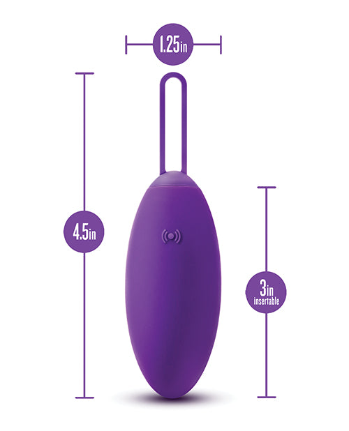 Blush Wellness Imara Vibrating Egg W/remote - Purple - LUST Depot