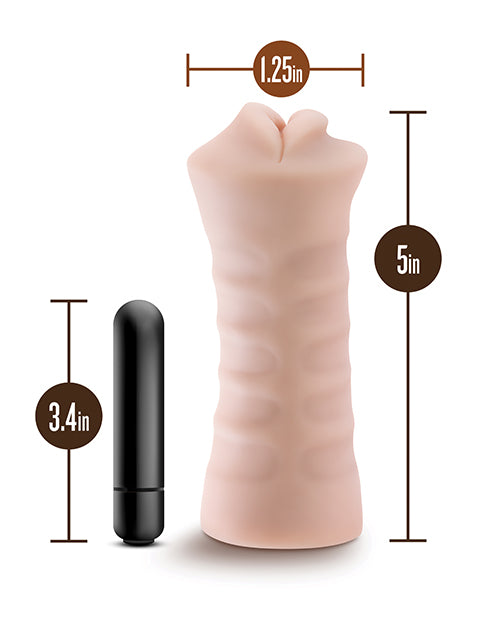 Blush EnLust Mouth Stroker w/Vibrating Bullet - Nicole - LUST Depot