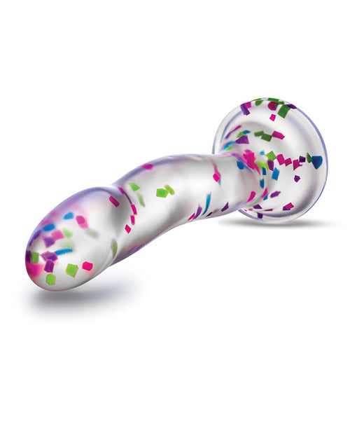 Blush Neo Elite Hanky Panky 7" Confetti Dildo - Glow In The Dark - LUST Depot