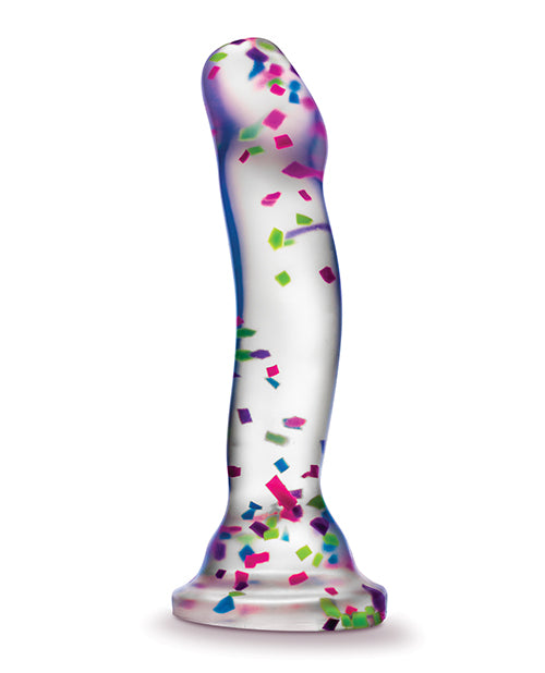 Blush Neo Elite Hanky Panky 7" Confetti Dildo - Glow In The Dark - LUST Depot