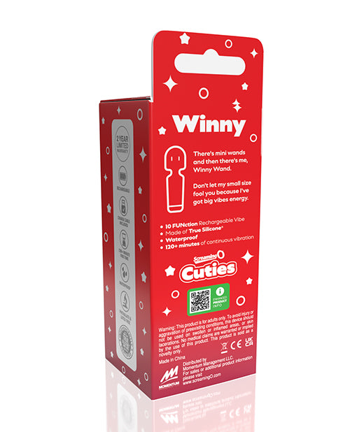 Screaming O Cuties Winny Vibrating Mini Wand - Sage Green