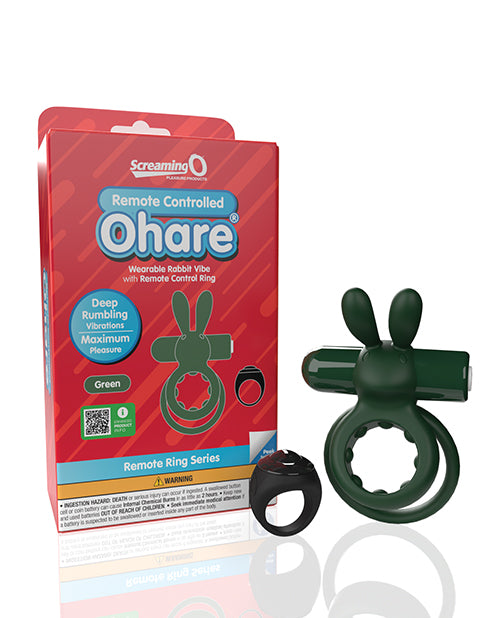 Screaming O Ohare Remote Controlled Vibrating Ring - Green - LUST Depot