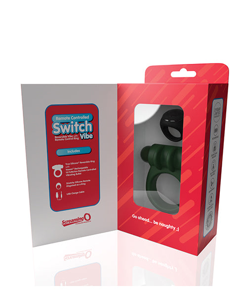 Screaming O Switch Remote Controlled Vibrating Ring - Green - LUST Depot