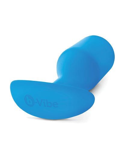 B-vibe Weighted Snug Plug 5 - 350 G Blue - LUST Depot