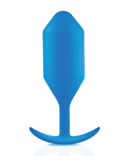 B-vibe Weighted Snug Plug 5 - 350 G Blue - LUST Depot