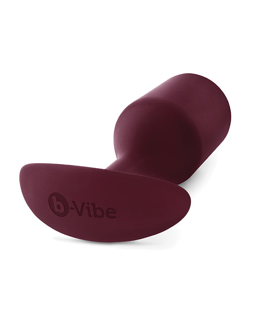 B-vibe Weighted Snug Plug 5 - 350 G Dark Red - LUST Depot