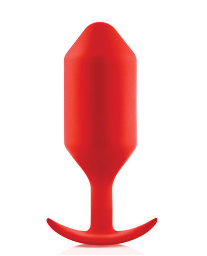 B-vibe Weighted Snug Plug 6 - 515 G Red - LUST Depot