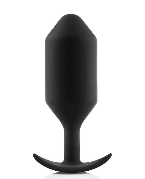 B-vibe Weighted Snug Plug 6 - 600 G Black - LUST Depot