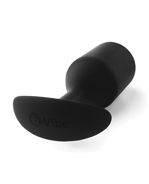 B-vibe Weighted Snug Plug 6 - 600 G Black - LUST Depot