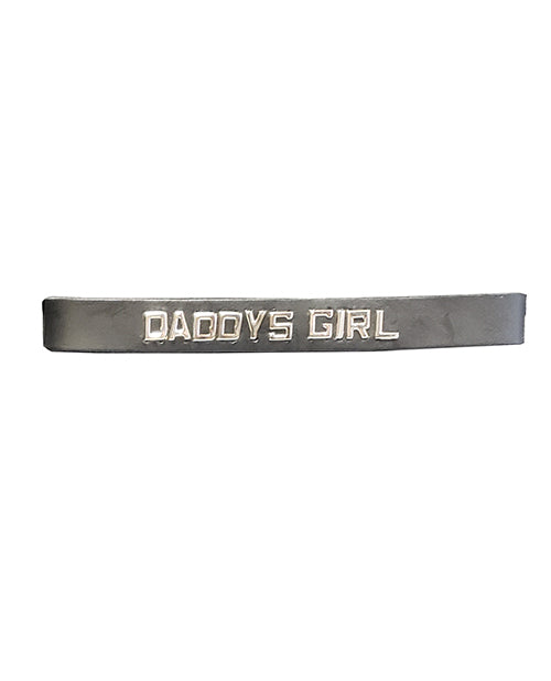 Spartacus Daddys Girl Leather Collar - Black - LUST Depot