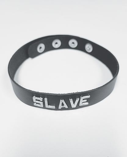 Spartacus Slave Leather Collar - Black - LUST Depot