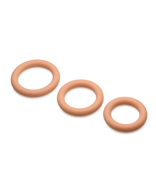 Curve Toys Jock Silicone Cock Ring Set of 3 - Medium - LUST Depot