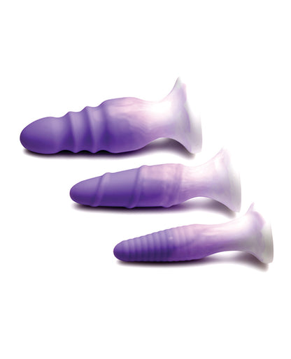 Curve Toys Simply Sweet Silicone Butt Plug Set - Purple - LUST Depot