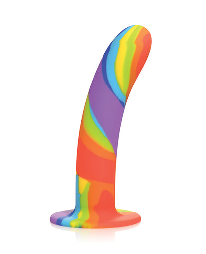 Curve Toys Simply Sweet Rainbow Silicone Dildo