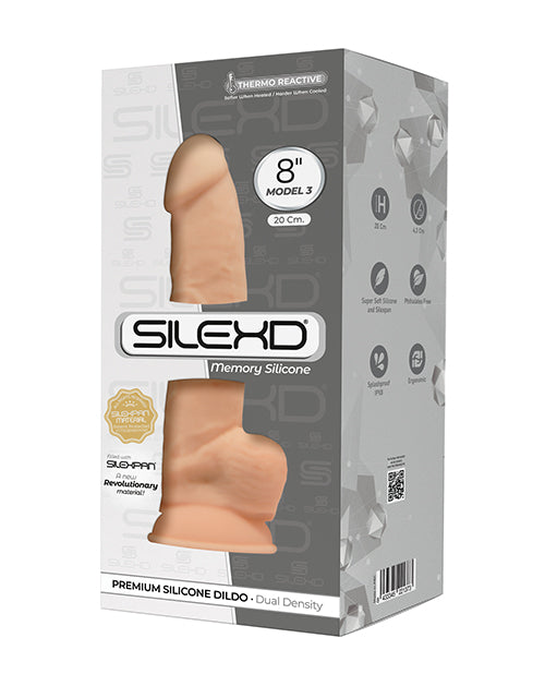 Silexd Model Zd04 8" Silexpan Dildo - Flesh - LUST Depot