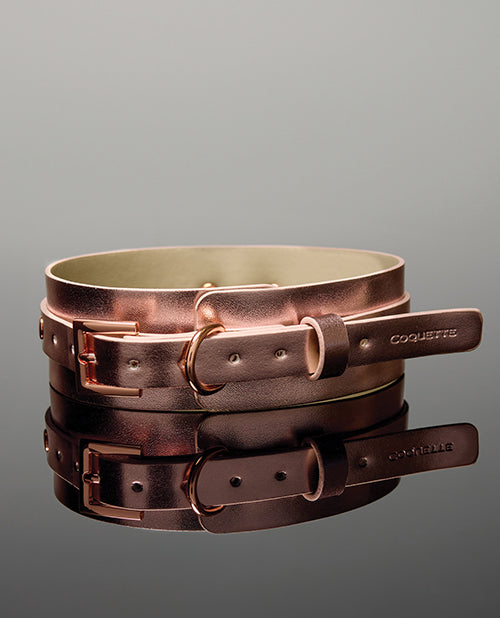 Pleasure Collection Adjustable Collar - Rose Gold - LUST Depot