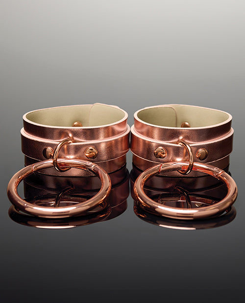 Pleasure Collection Adjustable Handcuffs - Rose Gold - LUST Depot