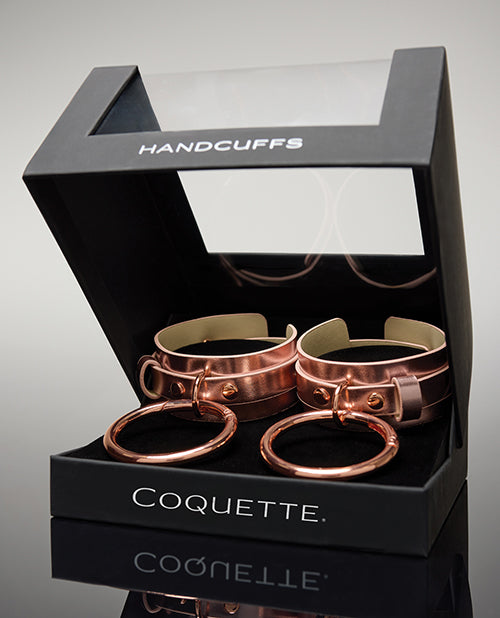 Pleasure Collection Adjustable Handcuffs - Rose Gold - LUST Depot