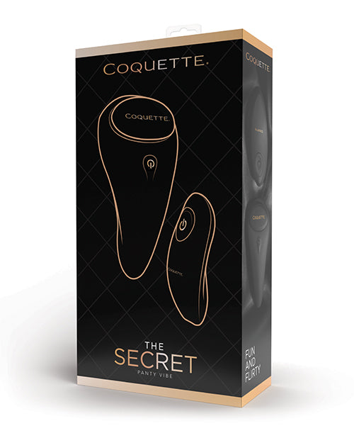 Coquette The Secret Panty Vibe - Black/rose Gold - LUST Depot