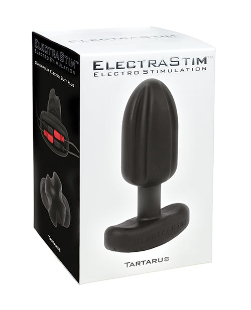 ElectraStim Silicone Noir Tartarus Butt Plug - Black - LUST Depot