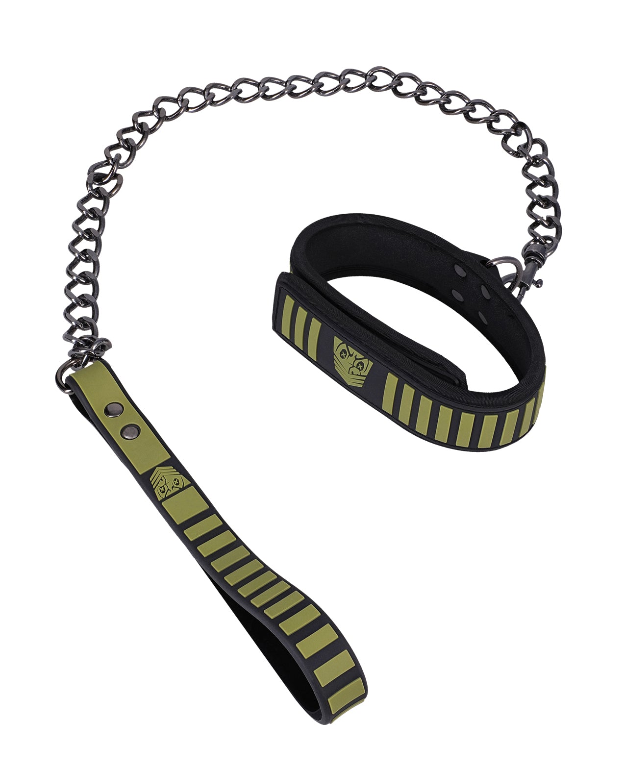 Fort Troff Tactical Collar & Leash - Black/Green