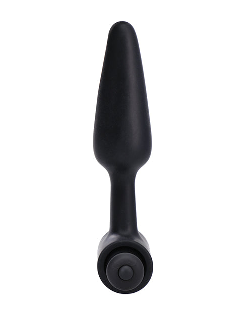 In A Bag 4" Vibrating Butt Plug - Black - LUST Depot