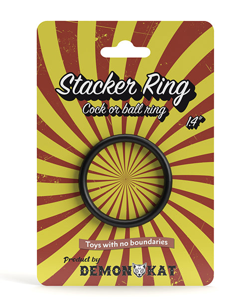 NO ETA Demon Kat 1.4' Stacker Ring - Black - LUST Depot