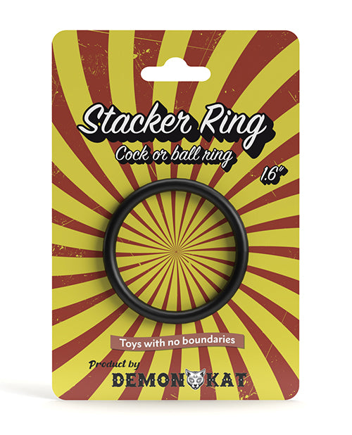 NO ETA Demon Kat 1.6' Stacker Ring - Black - LUST Depot