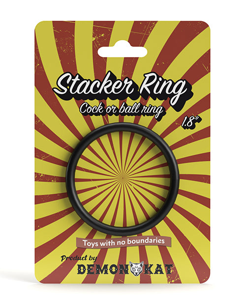 NO ETA Demon Kat 1.8' Stacker Ring - Black - LUST Depot