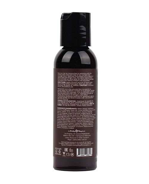 Earthly Body Hemp Seed Massage Lotion - 2 oz Kashmir Musk - LUST Depot