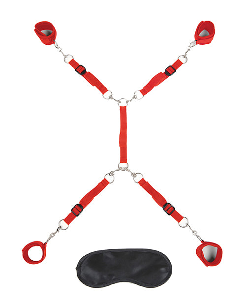 Lux Fetish 7 Pc Bed Spreader - Red - LUST Depot