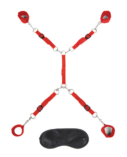 Lux Fetish 7 Pc Bed Spreader - Red - LUST Depot