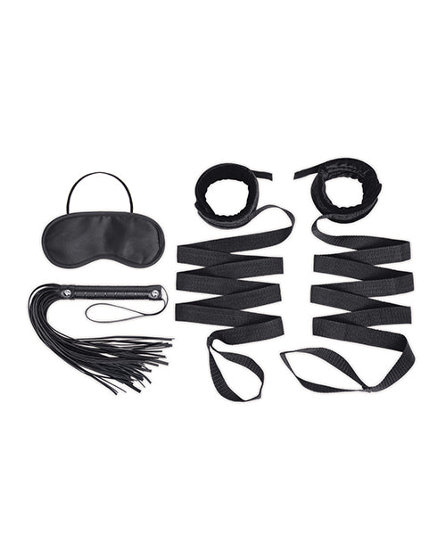 Lux Fetish 4 Pc Bondage Strap & Flogger Kit - LUST Depot