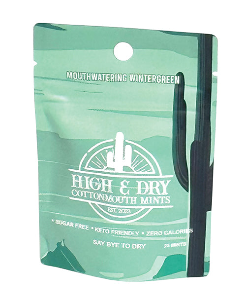 High & Dry Cottonmouth Mints - Pack of 25 Wintergreen