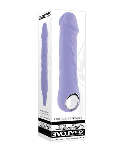 Evolved Purple Fantasy Realistic Vibrator - Purple - LUST Depot