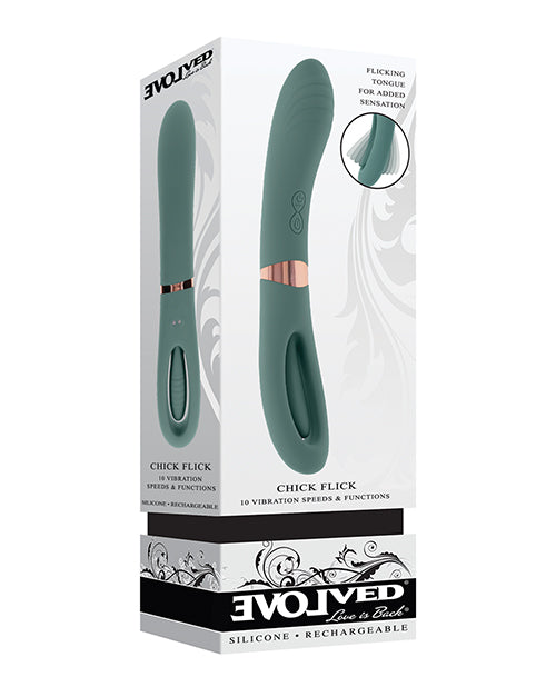 Evolved Chick Flick G-Spot Vibrator - Teal - LUST Depot