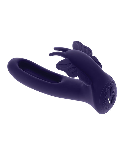 Evolved Lord of the Wings Flapping & Vibrating Stimulator - Purple - LUST Depot