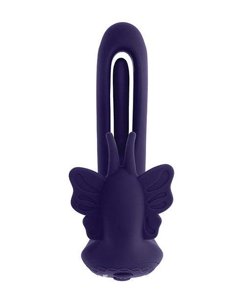 Evolved Lord of the Wings Flapping & Vibrating Stimulator - Purple - LUST Depot