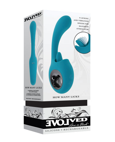 Evolved How Many Licks G-Spot Vibrator - Teal