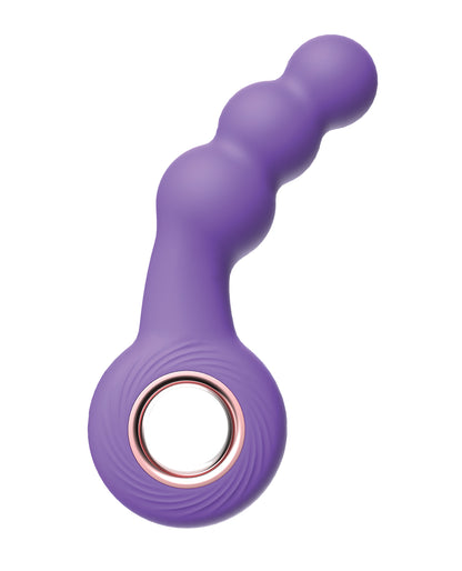 Luv Inc. Beaded Ring Vibrator - Purple