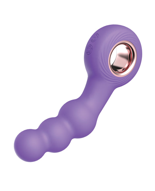 Luv Inc. Beaded Ring Vibrator - Purple