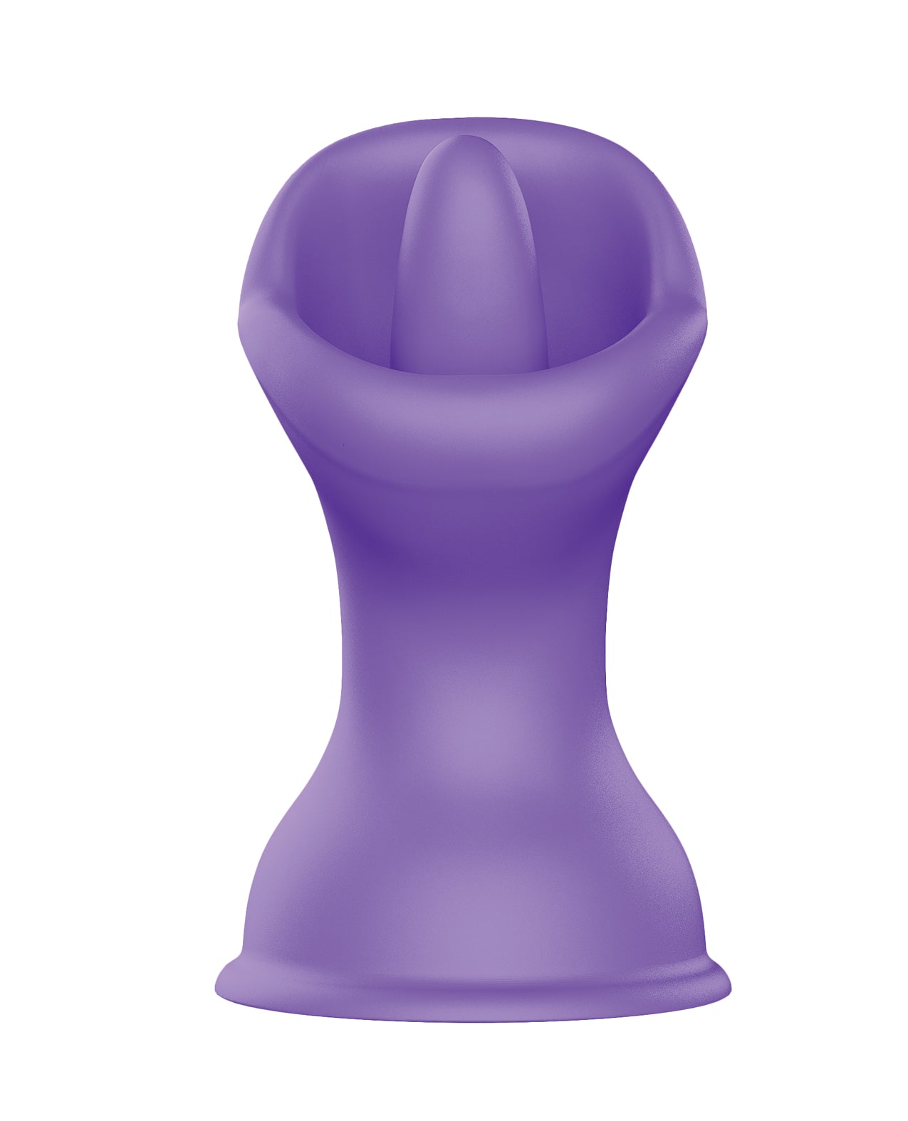 Luv Inc. Mouth & Tougue Suction Cup Vibrator - Purple