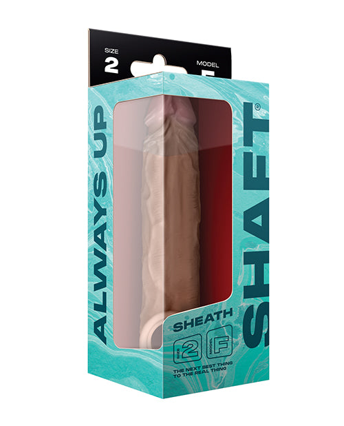 Shaft Model F Flexskin Liquid Silicone 8.8" Sheath - Oak