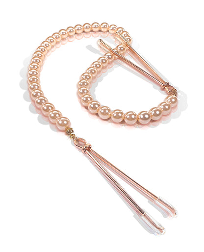 Nixie Pearl Drop Tweezer Nipple Clamps - Rose Gold - LUST Depot