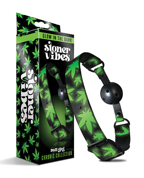 Stoner Vibes Glow in the Dark Breathable Ball Gag - LUST Depot