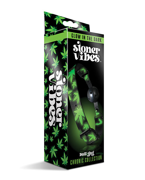 Stoner Vibes Glow in the Dark Breathable Ball Gag - LUST Depot