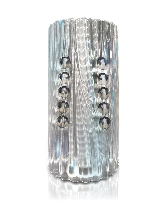 MSTR B8 Balls to the Wall Clear-View Beaded Stroker - Clear