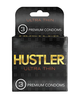 Hustler Ultra Thin Premium Condoms - Pack of 3